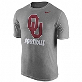 Oklahoma Sooners Nike Sideline Legend Logo Performance WEM T-Shirt - Heather Gray,baseball caps,new era cap wholesale,wholesale hats